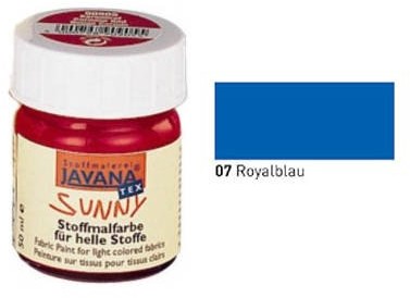 KREUL Farba do malowania kreul materiału, 50 ML, królewski błękit 91907