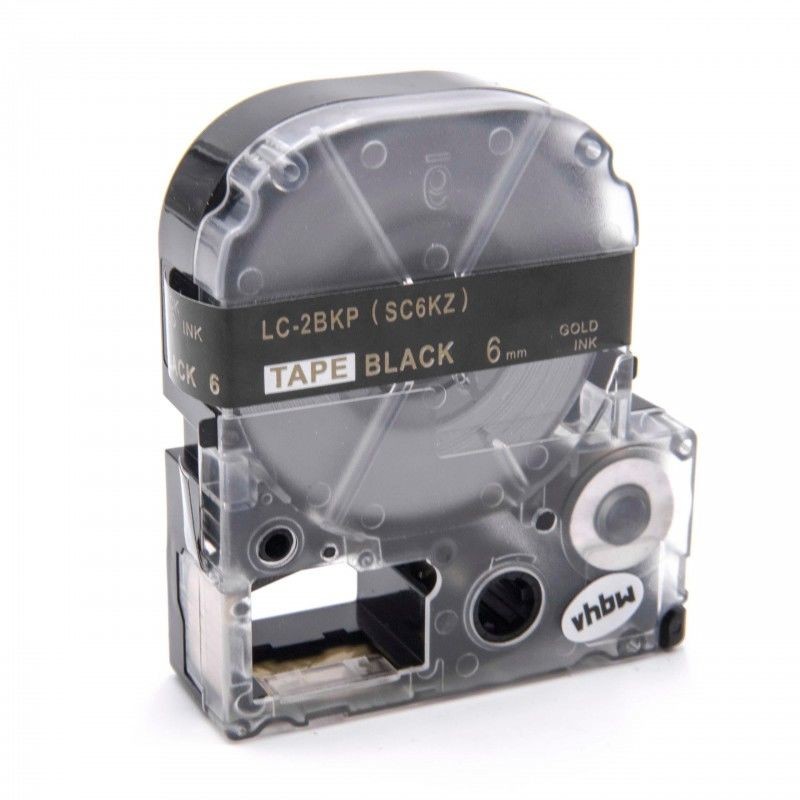 Epson LC-SC6KZ, 6mm x 8m, złoty druk / biały podkład, taśma zamiennik