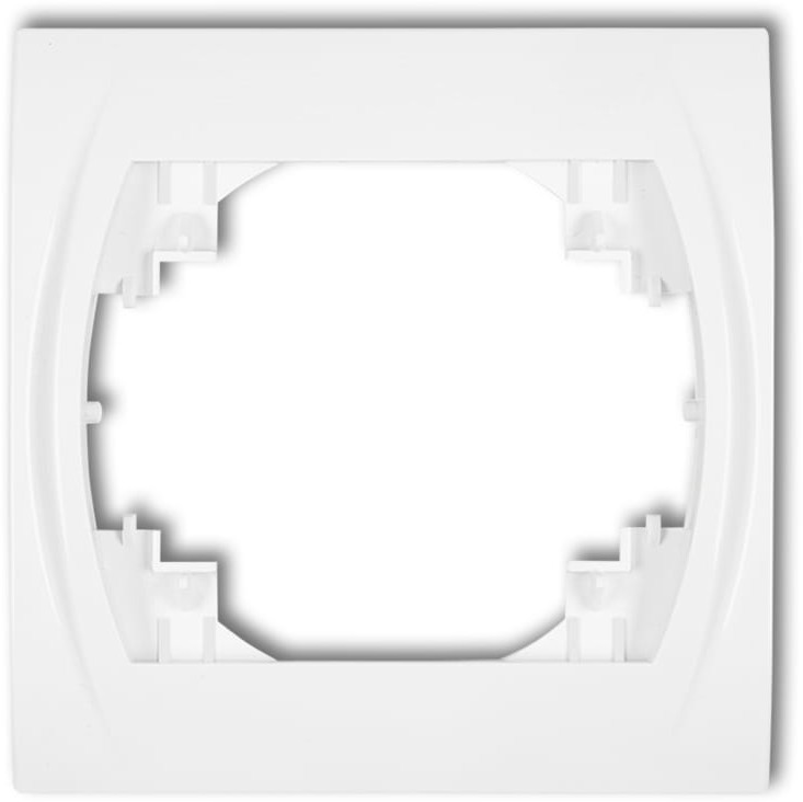Karlik LOGO Ramka pozioma pojedyncza LRH-1, kolor biały LRH-1
