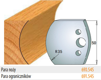 CMT Ograniczniki 691.545 50mm 14115