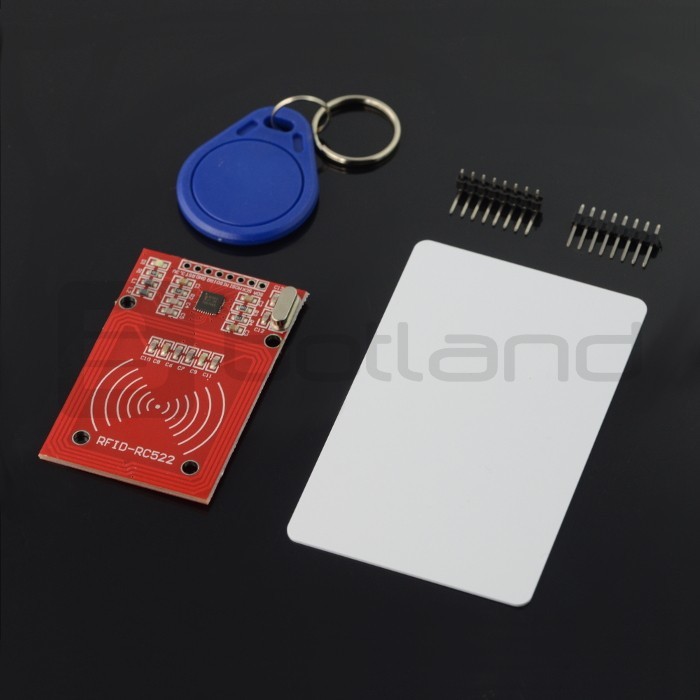 Moduł RFID RC522 13,56MHz SPI + karta i brelok - czerwony GRL-10574