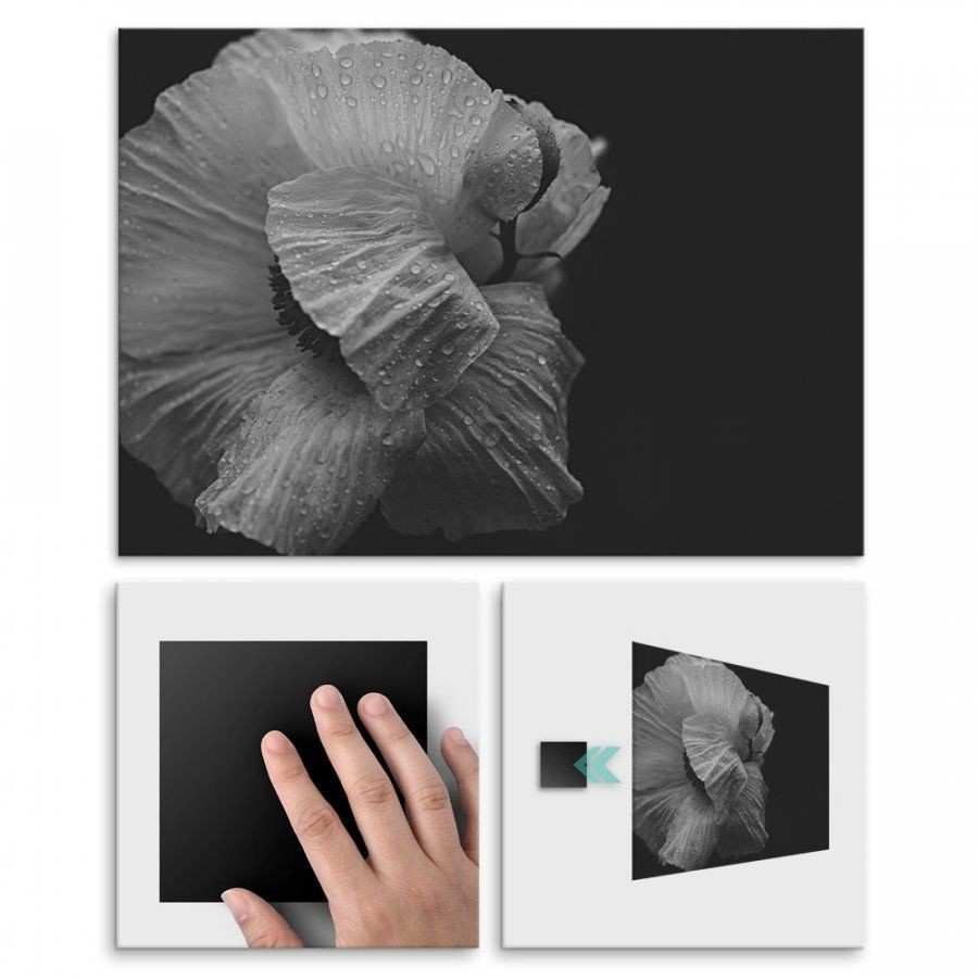 Pix4home Plakat metalowy płaczący kwiat M POS-M-01076