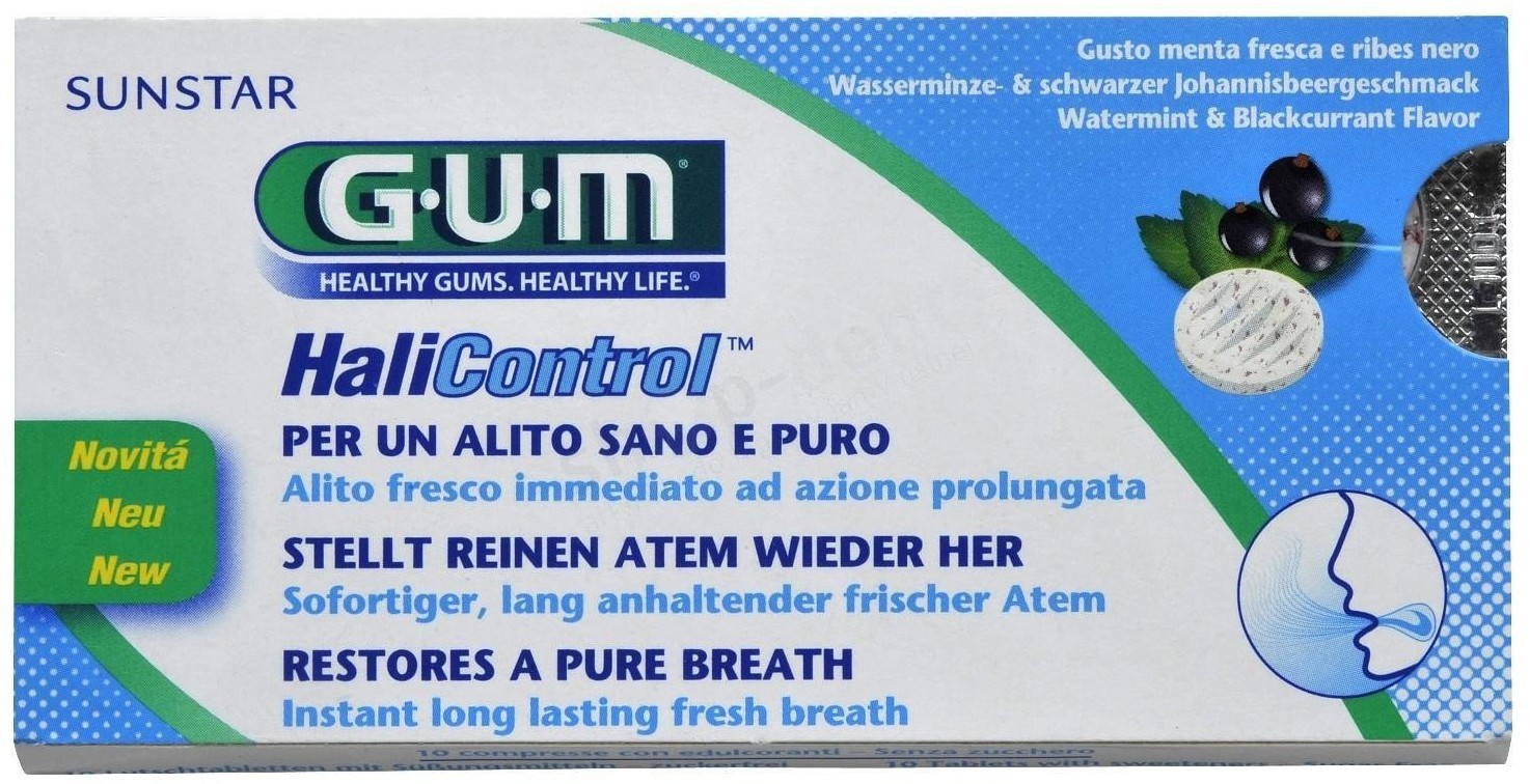 Sunstar Gum Butler GUM Butler HaliControl - Tabletki odświeżające oddech 10szt.