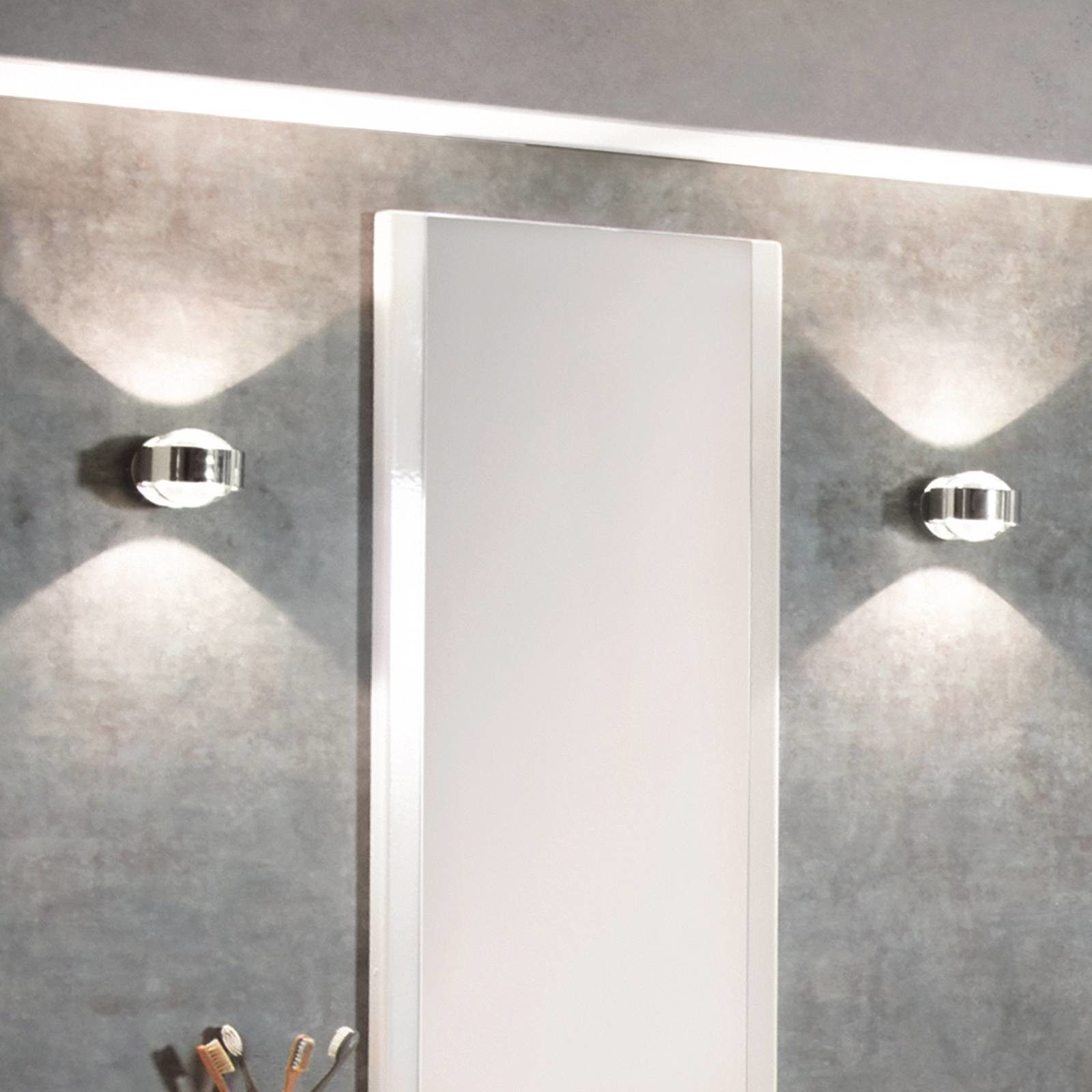 Top Light Puk Mini Wall LED 2x8W soczewki, chrom