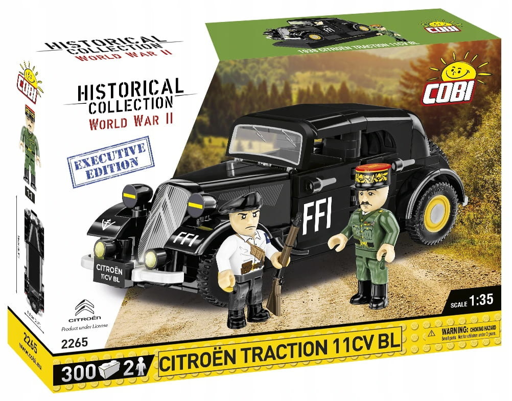 Cobi HC WWII 2265 SAMOCHÓD CITROEN TRACTION 11 CV BL EXE 300KL./2FIG KLOCKI 2265
