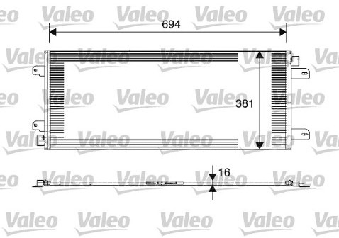 VALEO Skraplacz, klimatyzacja 817689