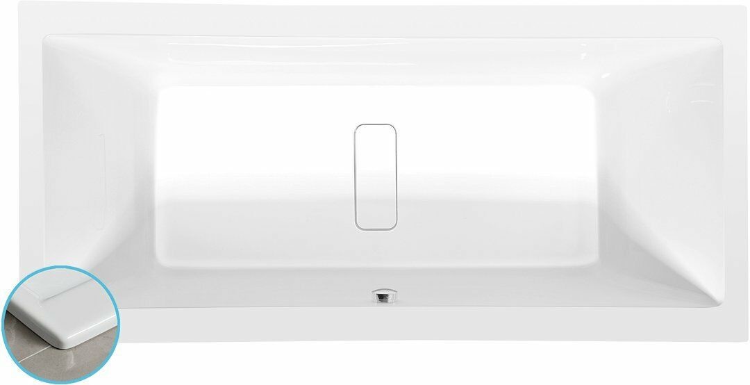 Polysan MARLENE SLIM wanna prostokątna 200x90x48cm biała 78731S