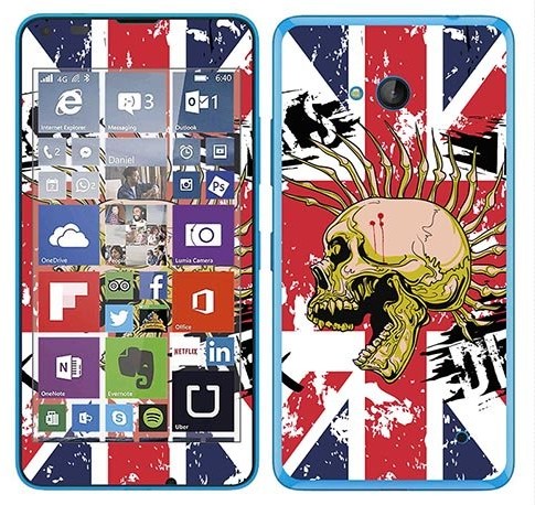 Royal Sticker Royal tatuaż ścienny RS. 116252 samoprzylepny do Microsoft Lumia 640 motyw punks Not Dead RS.116252