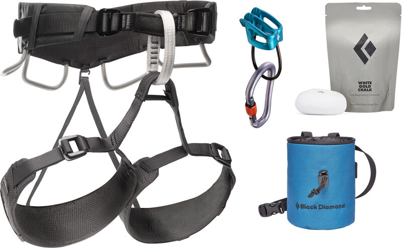 Black Diamond Momentum 4S Harness Package, anthracite XS/M 2021 Uprzęże biodrowe BD6511520001XSM1