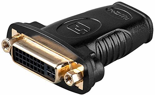 PremiumCord 4K HDMI na DVI adapter, pozłacane styki, gniazdo HDMI typu A na gniazdo DVI-I - do 4K UHD 2160p, FULL HD 1080p, 3D, kolor czarny kphdma-8