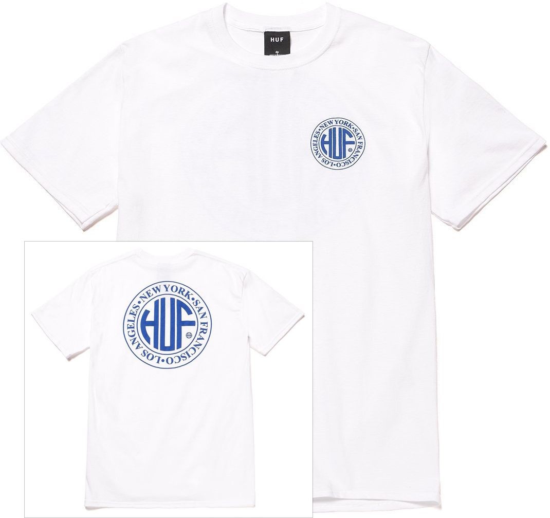 HUF t-shirt HUF REGIONAL PUFF TEE White
