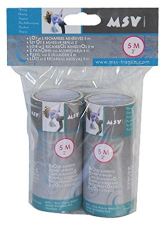 MSV 100080 2 grossraumminen paskiem klejącym karton/papier taśmy klejącej Biały/niebieski 5 m 100080