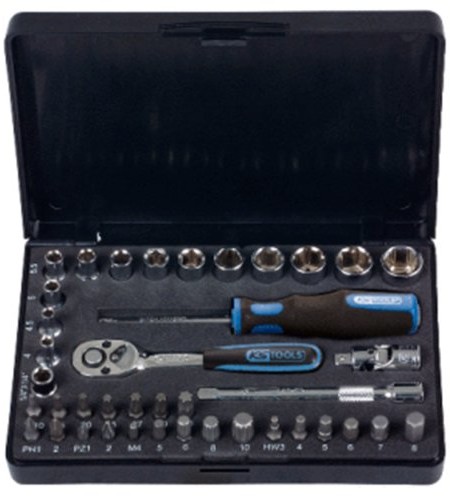 KS Tools CHROMEplus 918.0640 zestaw kluczy nasadowych 1/4