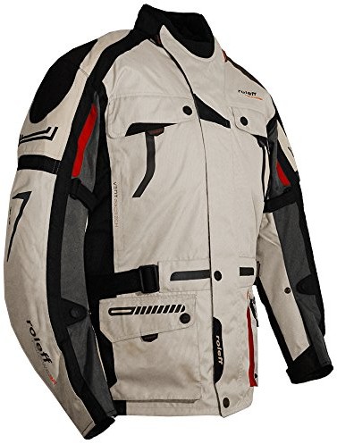 Roleff Racewear Racewear 5374 tekstylna kurtka motocyklowa Chicago, biała, duża 5374