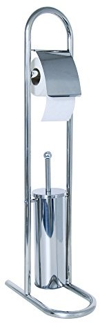 MSV 141311 szczotka do WC metalowy srebrny 30 x 80 x 16,5 cm 141311