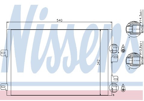 NISSENS Skraplacz, klimatyzacja 94745