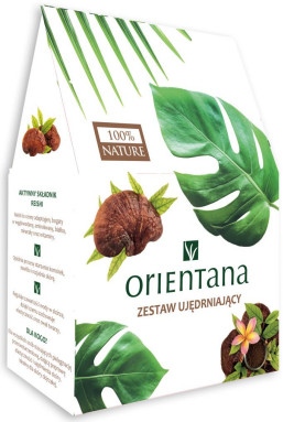 Orientana Zestaw Ujędrniający Wegański Krem do twarzy na dzień Reishi 50ml+ Booster regenerujący na noc 30ml + Maseczka Glow 30ml 61659-uniw