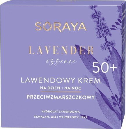 Soraya Lavender Essence 50+ Lawendowy Krem przeciwzmarszczkowy na dzień i noc 50ml 131559