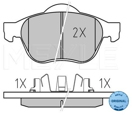 Wulf Gaertner Autoparts Zestaw klocków hamulcowych, hamulce tarczowe Wulf Gaertner Autoparts 025 239 9617/W