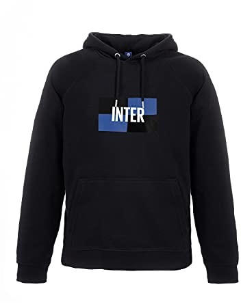 Inter Inter Bluza z kapturem uniseks New Logo Felpa, czarny, jeden rozmiar IMF002