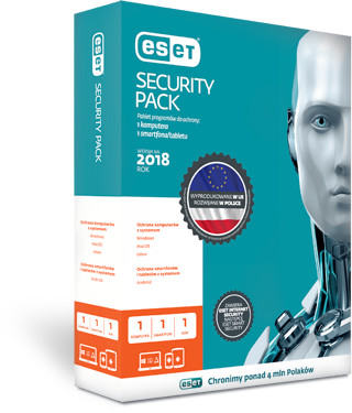 Eset Security Pack 1+1 Licencja na 1 rok 2 urządzenia