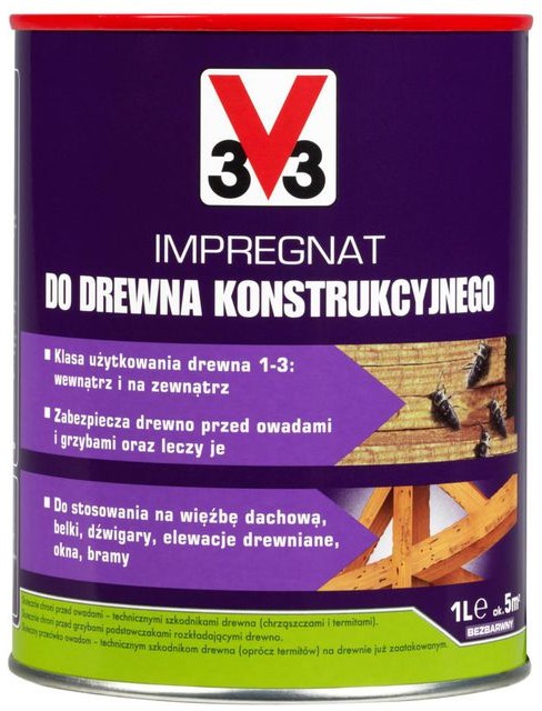 V33 Impregnat do drewna KONSTRUKCYJNEGO