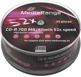 MediaRange CD-R 52x SP 700MB MediaR. 25uk - MR201