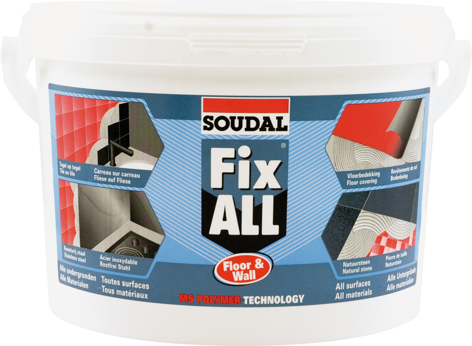 Tytan hybrydowy Fix All Floor & Wall SOUDAL 4 kg KLE-UN-HY-4KG