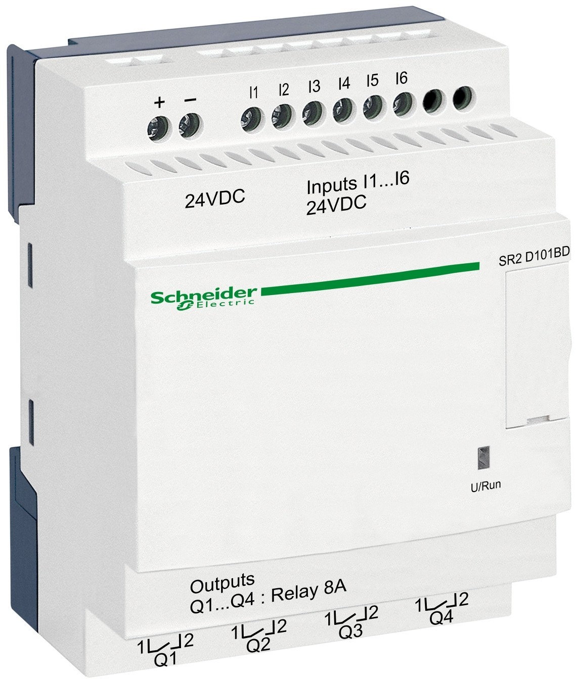 Schneider Electric SR2D101BD Przekaźnik programowalny Zelio Logic, łącznie 10 wejść/wyjść SR2D101BD