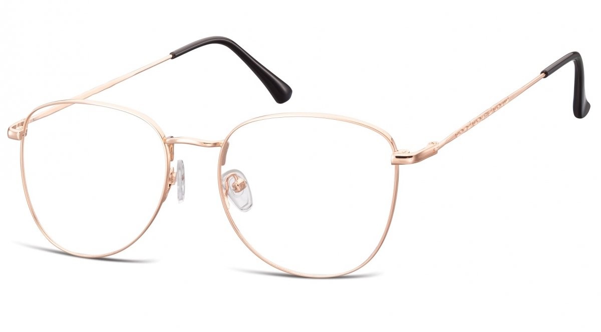 Sunoptic Oprawki okulary Pilotki zerówki korekcyjne 924G złote 924G
