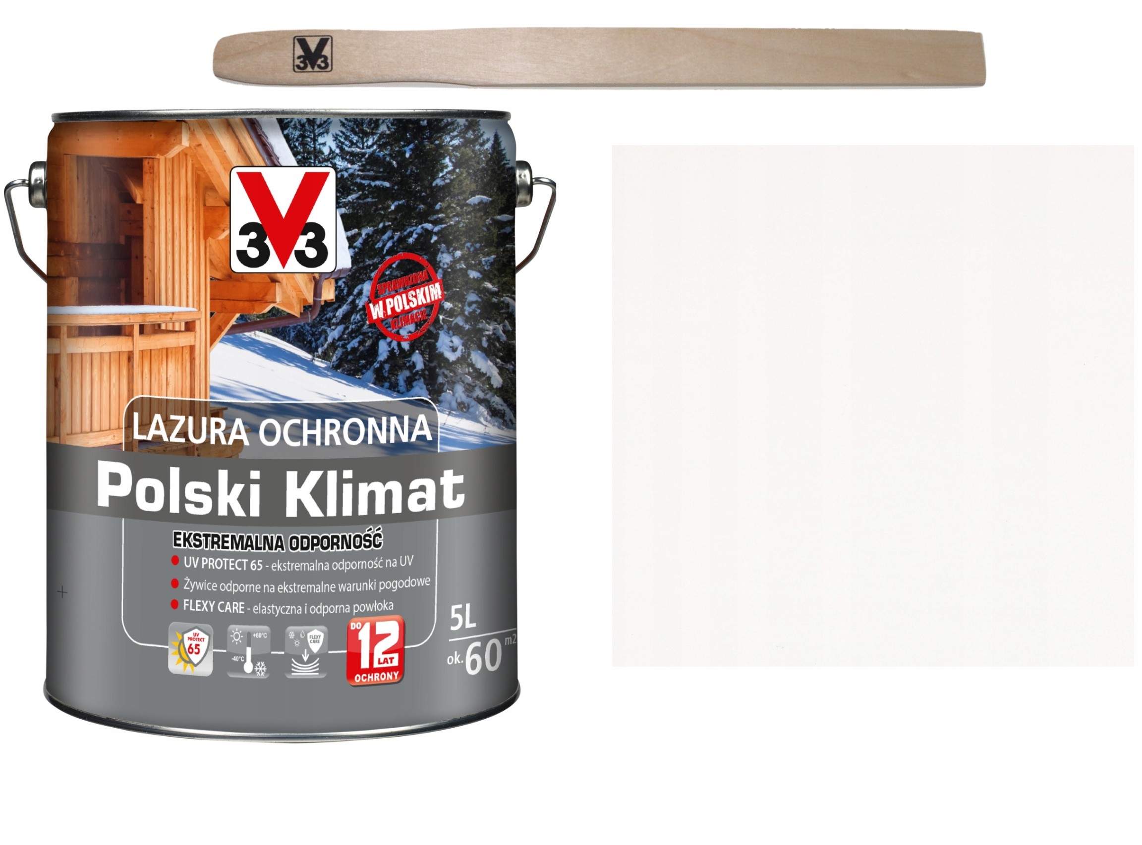 V33 Lazura Polski Klimat 12 lat Biały Alpejski 5L