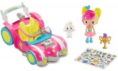 Mattel Barbie w świecie gier Pojazd z minifigurkami