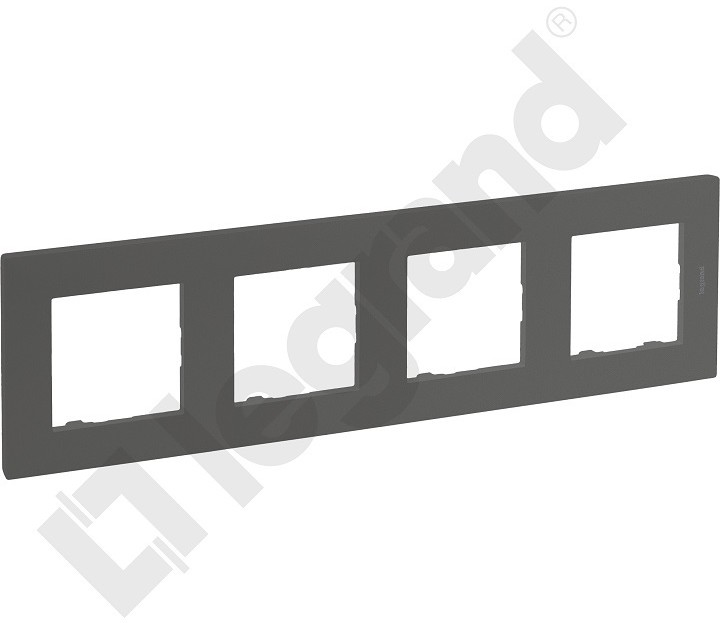 Legrand NILOE STEP RAMKA 4-KROTNA KOLOR STALOWY 863494