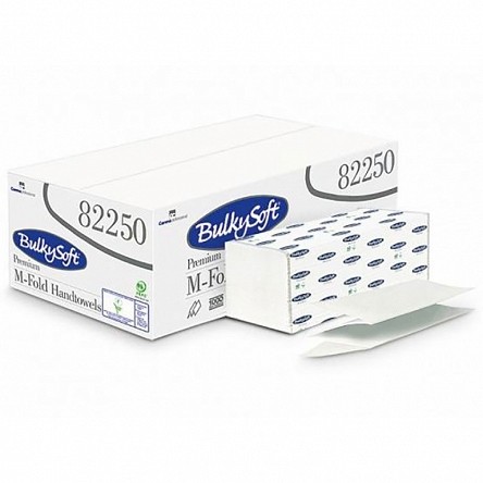 BulkySoft Ręcznik papierowy składany dwie warstwy M 3125 szt Premium biały celuloza