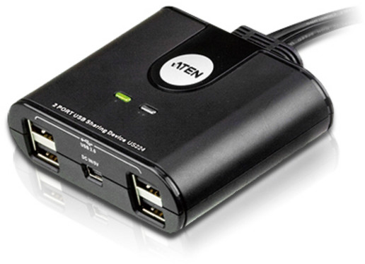 Aten US224 przełącznik Kvm Czarny