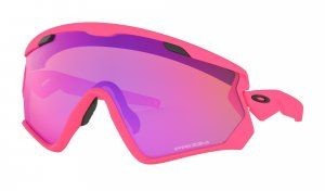 Oakley Okulary wind jacket 2.0 rÓŻowy OKULARY WIND JACKET 2.0 MTNEONPK W/PRIZM