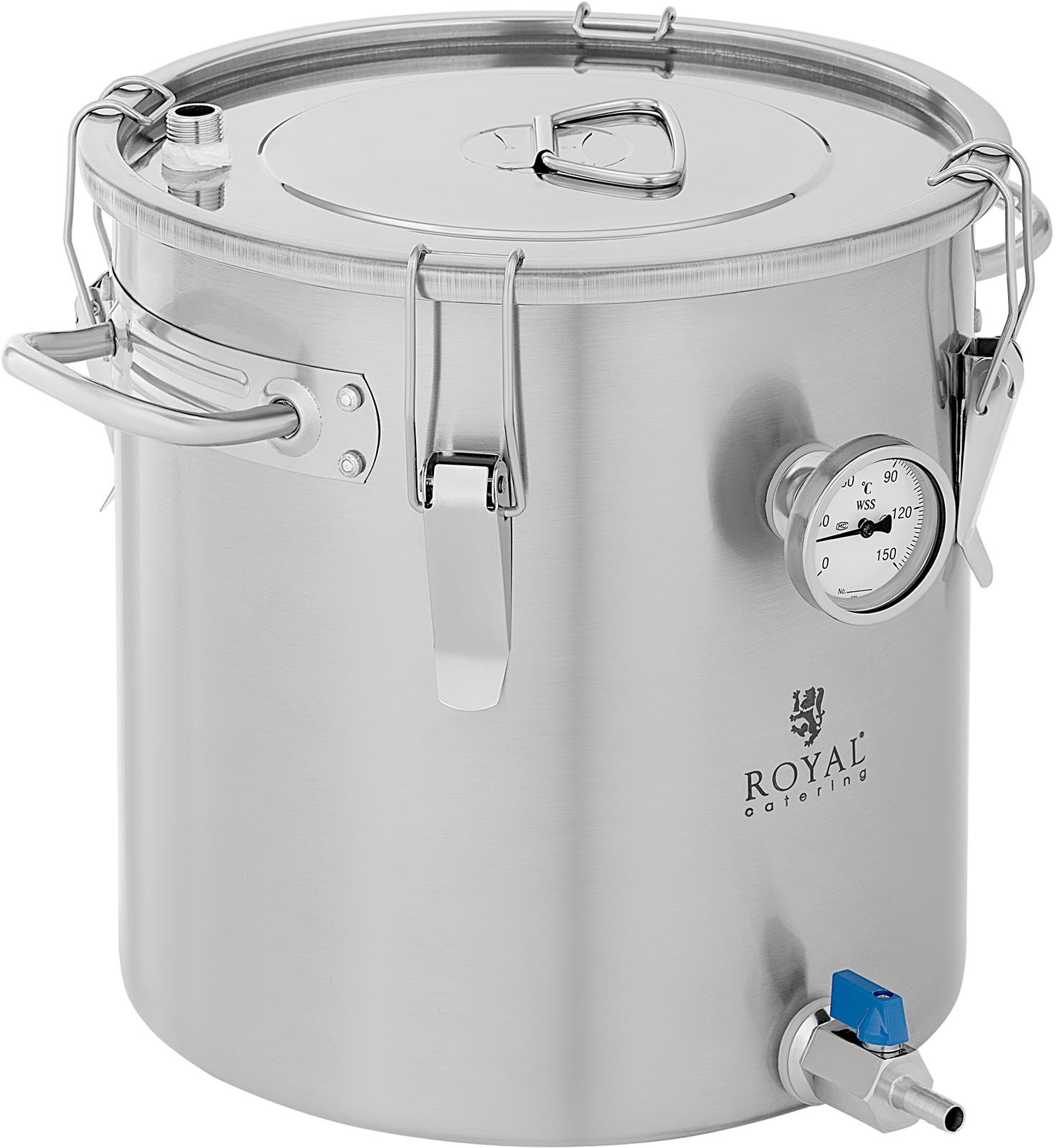 Royal Catering Pojemnik fermentacyjny 18 l 0-150掳C stal nierdzewna Royal Catering RCBM-18CFP