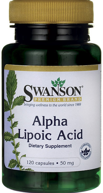 SWANSON ALA Alpha Lipoic Acid Kwas alfa liponowy 50 mg 120 kaps