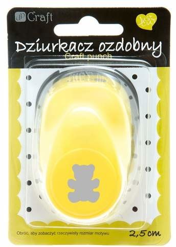 Dziurkacz ozdobny 2,5 cm Miś