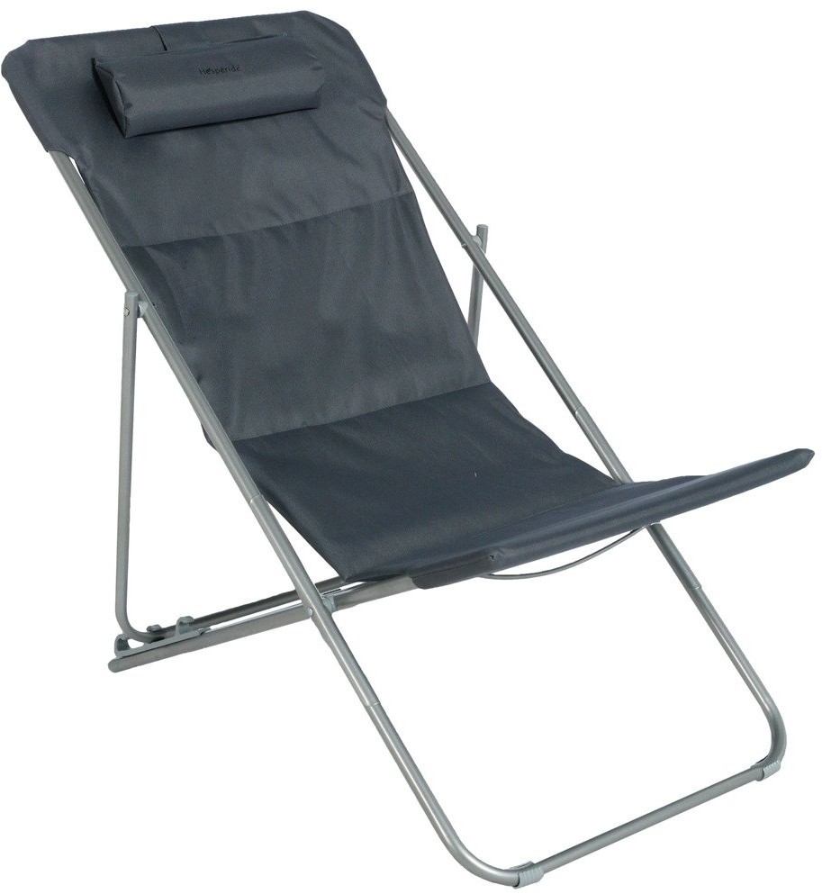 Hesperide Leżak ogrodowy BILBAO składany kolor czarny 139009