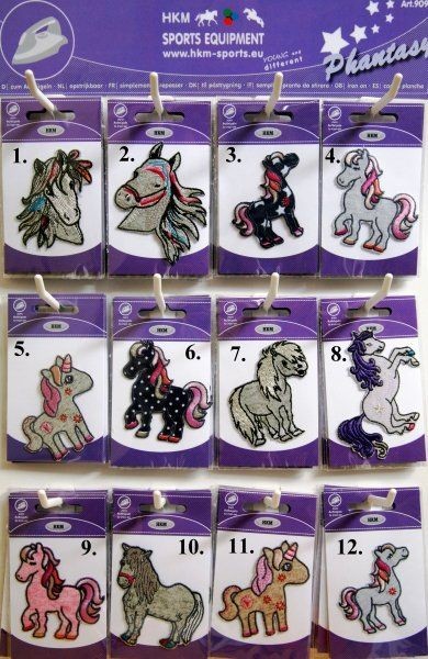 HKM Naprasowanki na ubrania PHANTASY HORSES - 9090