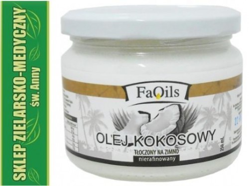 Fa-Oils OLEJ KOKOSOWY 250ml TŁOCZONY NA ZIMNO NIERAFINOWANY 379