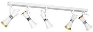 Luminex Bowi 1362 plafon lampa sufitowa listwa 5x8W GU10 biały