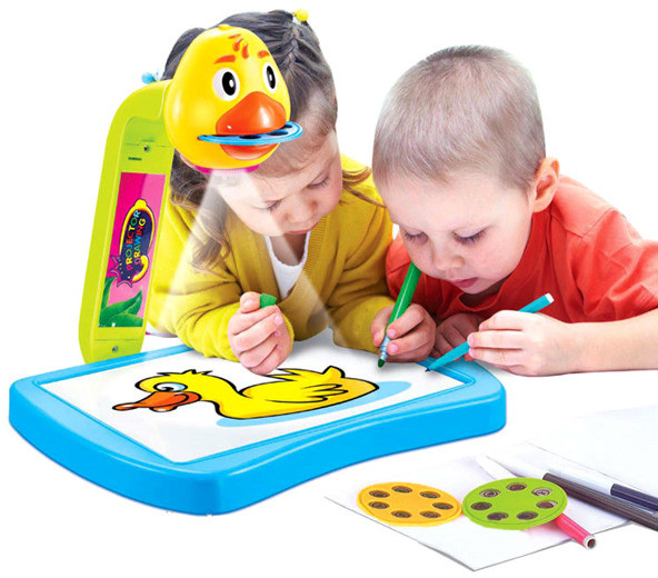 KinderSafe Projektor z tablicą do rysowania 21 obrazków + PISAKI 8196 8196