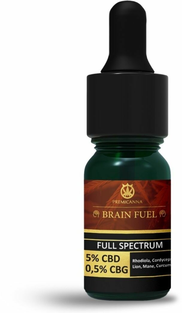 Premicanna Premicanna Olej CBD Brain Fuel Rhodiola, Cordyceps, Lion, Mane, Curcuma 10ml 5904100081707