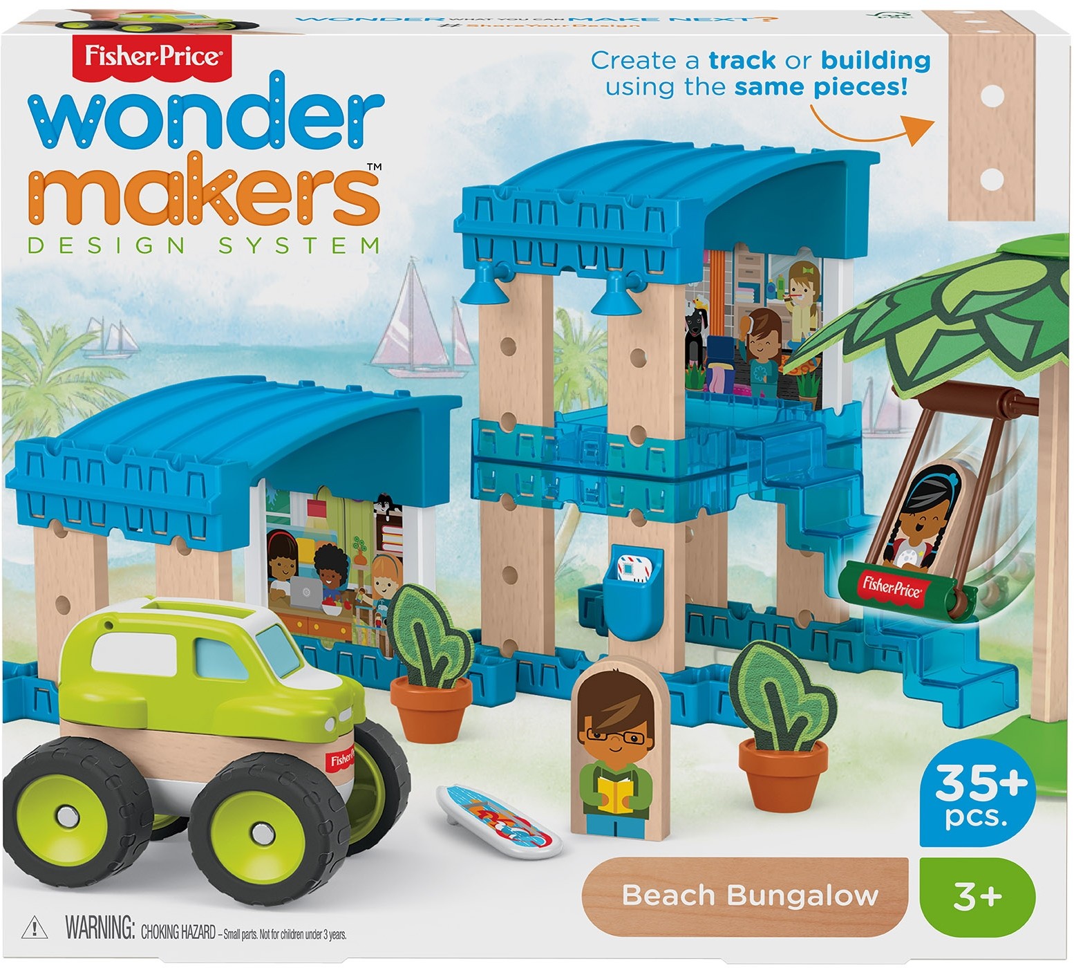 Fisher Price Wonder Builder Plażowy domek