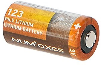 NUM`axes NUM`axes 81888 bateria zamienna CR123A litowa  3 V CPELEPIL043