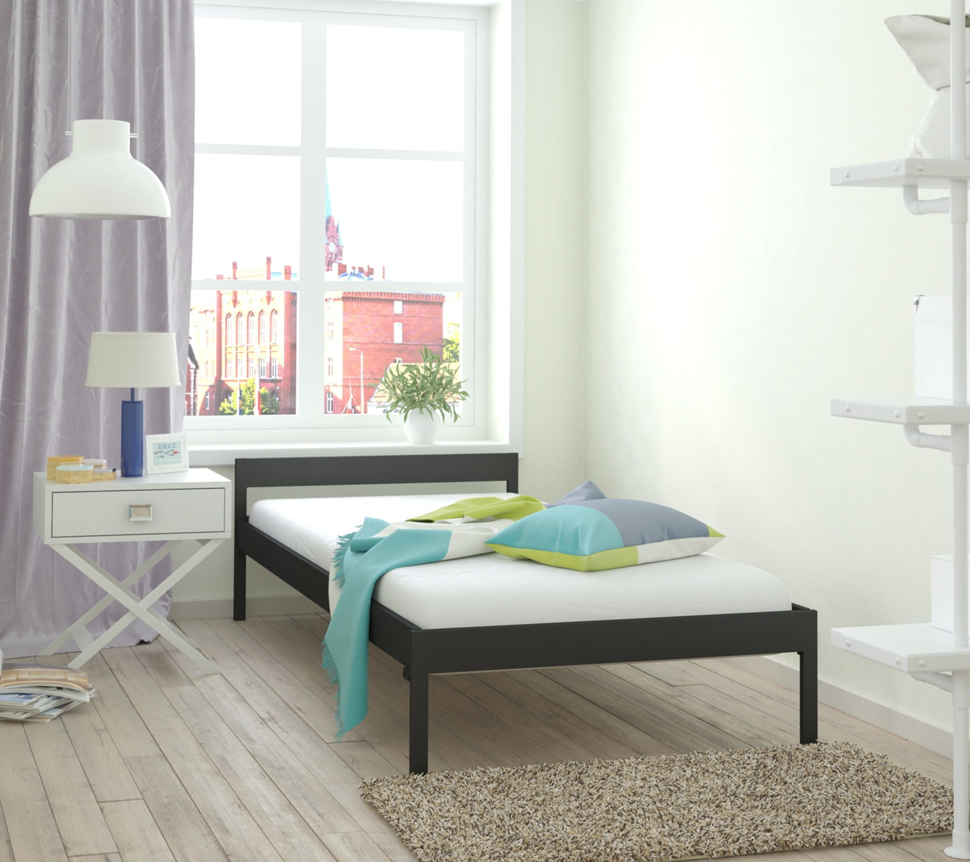 Lak System Łóżko metalowe 90x200 wzór 1 902001