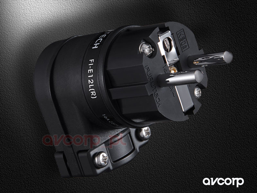 Furutech FI-E12L (R) - wtyk kątowy Schuko (EU) Wtyk schuko FI-E12L (R) (MKHC2RP/A)