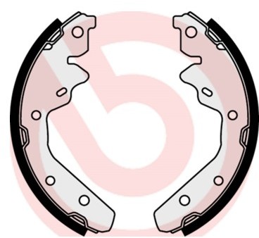 BREMBO Zestaw szczęk hamulcowych S 11 502